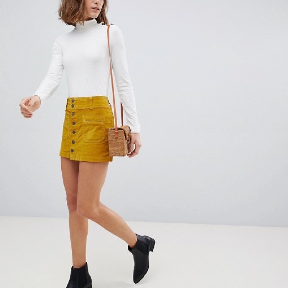 Free People Dresses & Skirts - FREE PEOPLE | Joanie Corduroy Miniskirt